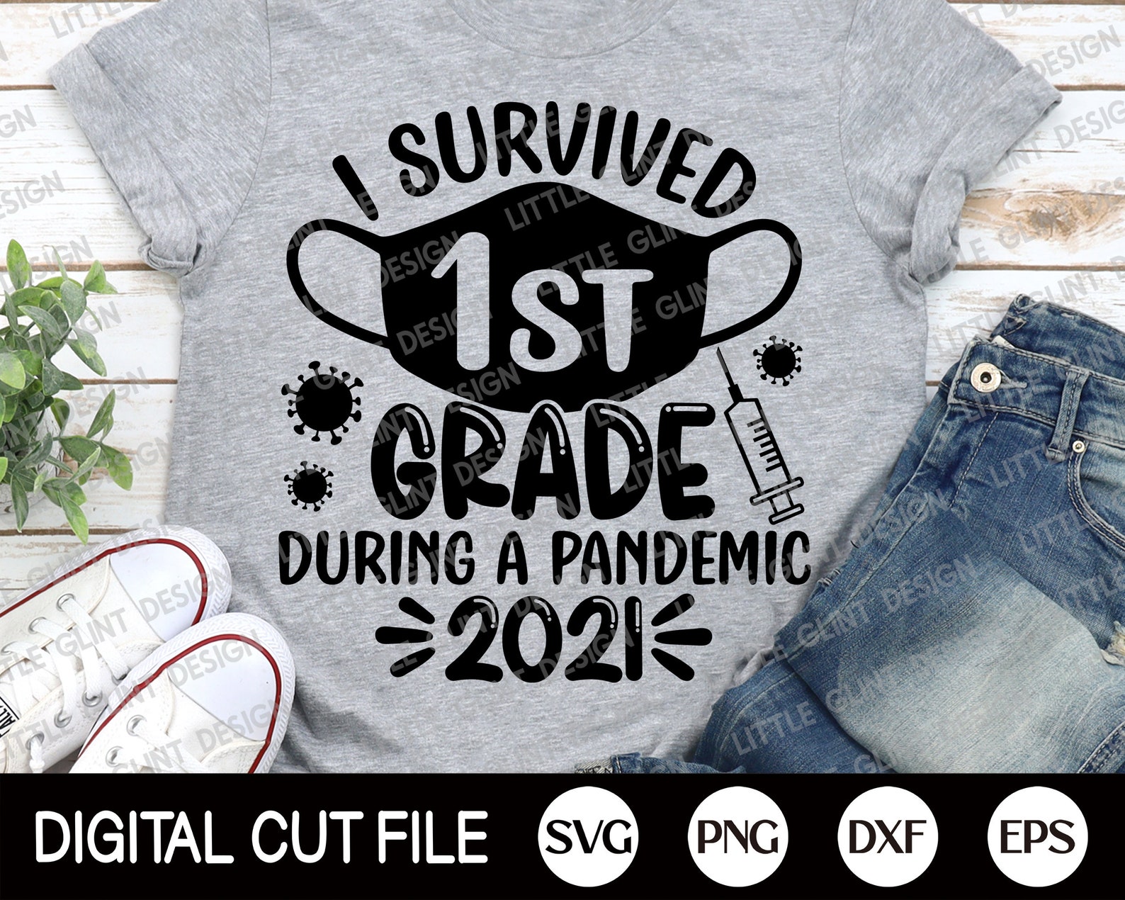 Download I Survived 1st Grade 2021 Svg Last Day of School Svg | Etsy