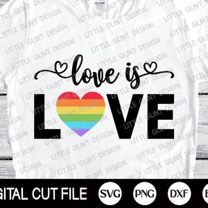 Gay Pride Svg, Love is Love Svg, Pride Svg, Rainbow Svg, LGBTQ Svg ...