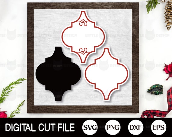 Tile Ornament Template SVG Tile Ornament Set for Arabesque Lantern