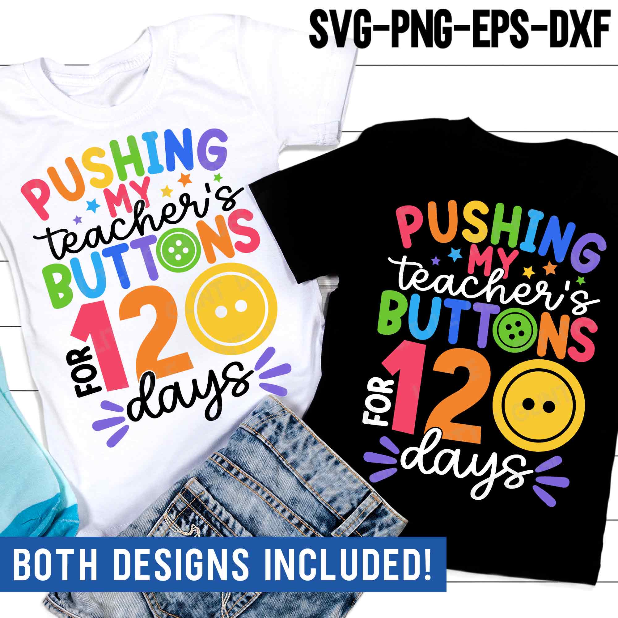 9-Pack '100 Days Of School' Iron On Decals - DIY Heat Transfer Vinyl Stickers For T-Shirts, Jeans & Crafts - View #4