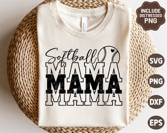 Softball Mama SVG, Softball Mom SVG, Softball mom Png, Retro Softball Mom Shirt, Sublimation Png, Svg Files For Cricut