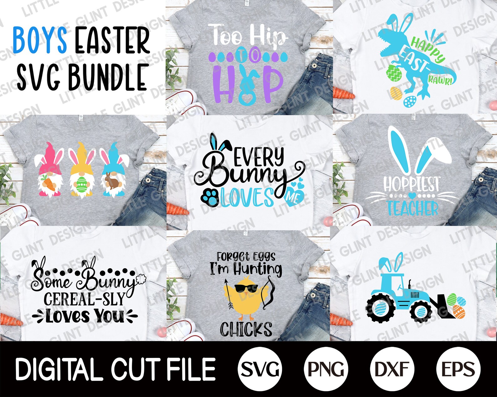 Boy Easter Svg Bundle Easter Svg Easter Bunny Svg Kids Etsy