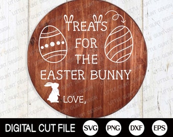 Easter Svg, Easter Bunny Plate Svg, Dear Easter Bunny Tray Svg, Easter Eggs SVG, Bunny Plate Dxf, Svg Files For Cricut, Silhouette