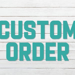 Pedido personalizado para Cynthia