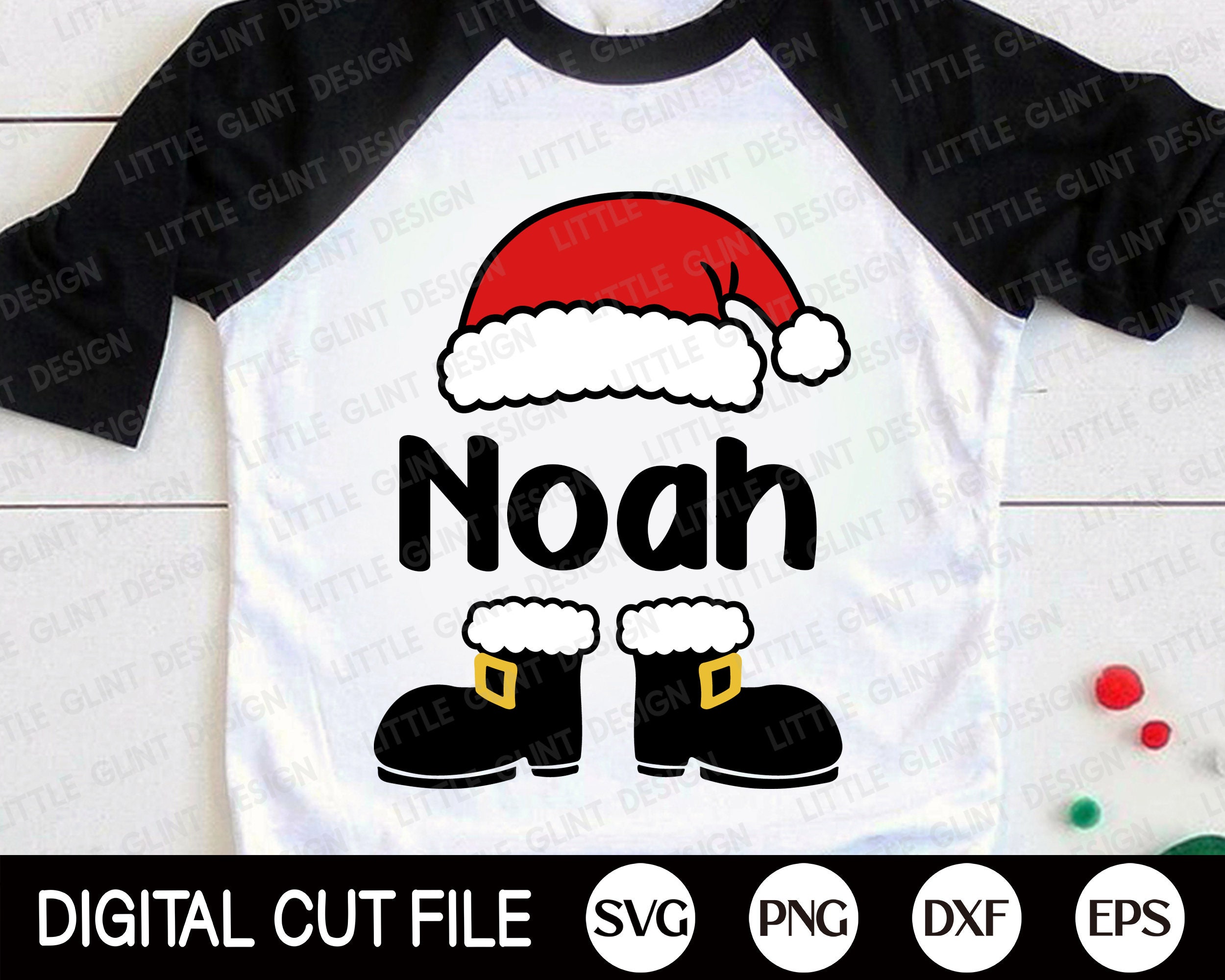 Santa Split Svg Funny Christmas SVG, Santa Svg, Split Santa Svg, Santa Monogram ...