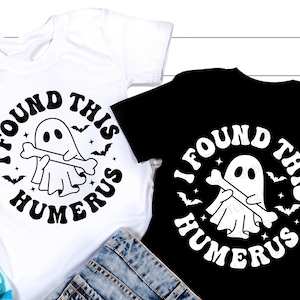 I Found This Humerus SVG, Halloween Svg, Bone Joke, Ghost Svg, Retro Halloween Shirt Svg, Svg Files For Cricut