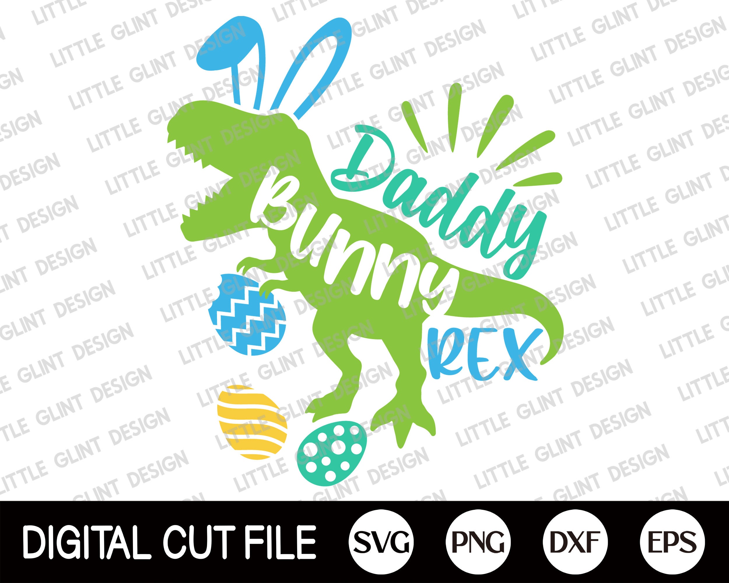 Daddy Bunny Rex Svg, Easter Svg, Easter Dinosaur Svg, Papa Saurus Svg ...