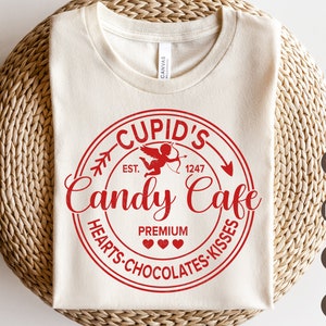 Cupid Candy Cafe SVG, Valentine SVG, Cupid Svg, Love Svg, Funny Valentines Day Shirts, Png, Svg Files for Cricut