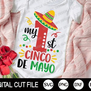 Cinco de Mayo Svg, 1er Cinco de Mayo Svg, Margarita Svg, Mexican Svg, Cinco de Mayo Png, Fiesta Quote Clipart, Dxf, Svg Files For Cricut