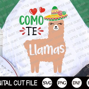 Kids Cinco de Mayo Svg, Como Te Llamas, Margarita Svg, Rose Llama Svg, Happy Cinco De Mayo Png, Girl Kids Shirt, Dxf, Svg Files For Cricut