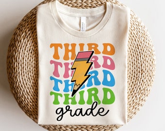 Third Grade SVG PNG, Back To School Svg, 3rd Grade Teacher Svg, First Day of School Shirt, Svg Files For Cricut