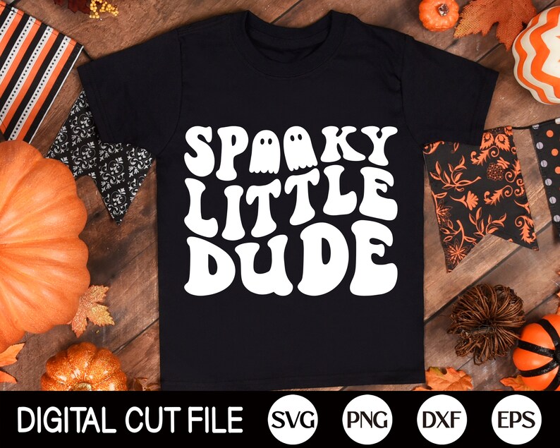 Spooky Little Dude SVG, Halloween Svg, Toddler Halloween SVG, Kids Fall Png, Boys Halloween T-Shirt, Png, Svg Files For Cricut image 2