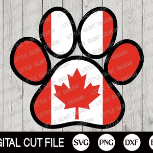 Canada Dog Mom Svg, Canada Pet Shirt, Canada Day Svg, Canada Flag Shirt, Patriotic Cat Svg, Maple Leaf Cut-bestand, Dxf, Svg-bestanden voor Cricut