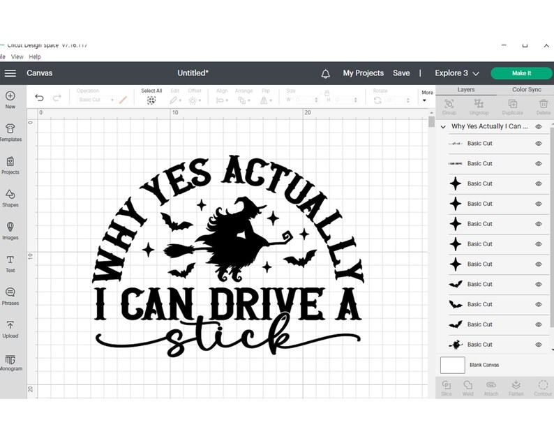 Why Yes Actually I Can Drive A Stick SVG, Halloween Svg, Witch Svg, Halloween Quote Png, Vintage Halloween Shirt Svg, Svg Files For Cricut image 4