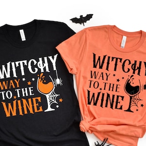 Witchy weg naar de wijn SVG, Halloween SVG PNG, Witch Png, Retro Halloween Shirt, Svg-bestanden voor Cricut