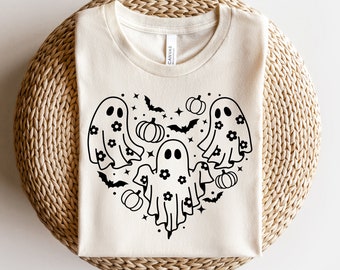 Daisy Ghost SVG, Lindo Fantasma Halloween Svg, Boo Svg, Ghost Svg, Spooky Season Png, Retro Halloween Camiseta, Png, Archivos Svg para Cricut