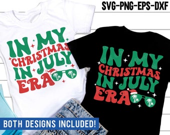 Christmas In July SVG, Summer Vacation Svg, Funny Santa Claus Png, Retro Christmas Summer Beach Party Shirt, Svg Files For Cricut