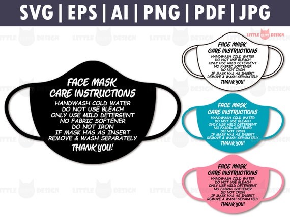 Download Mask Care Card Print And Cut Svg