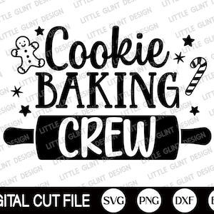 Cookie Baking Crew SVG, Funny Christmas SVG, Christmas Baking Svg, Cookies Svg, Baking Team, Family Christmas Shirt, Svg Files for Cricut