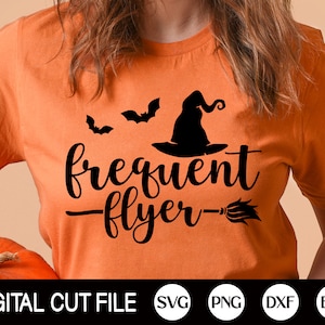 Halloween Svg, Frequent Flyerw Svg, Ghost Svg, Halloween Costume, Spooky Svg, Halloween Shirt Svg, Funny Halloween, Svg Files For Cricut