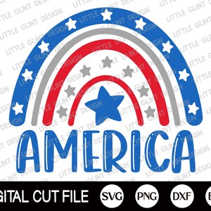 4th of July Svg, America Rainbow Svg, American Flag Svg, Independence day, Fourth of July, USA Shirt, American Flag, Svg Files For Cricut