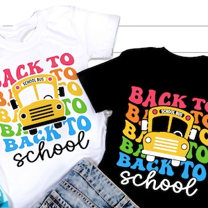 Retro Back To School Bus Svg, 1st day of school Svg, First School Day Gift, School Teacher Shirt, Svg Files For Cricut