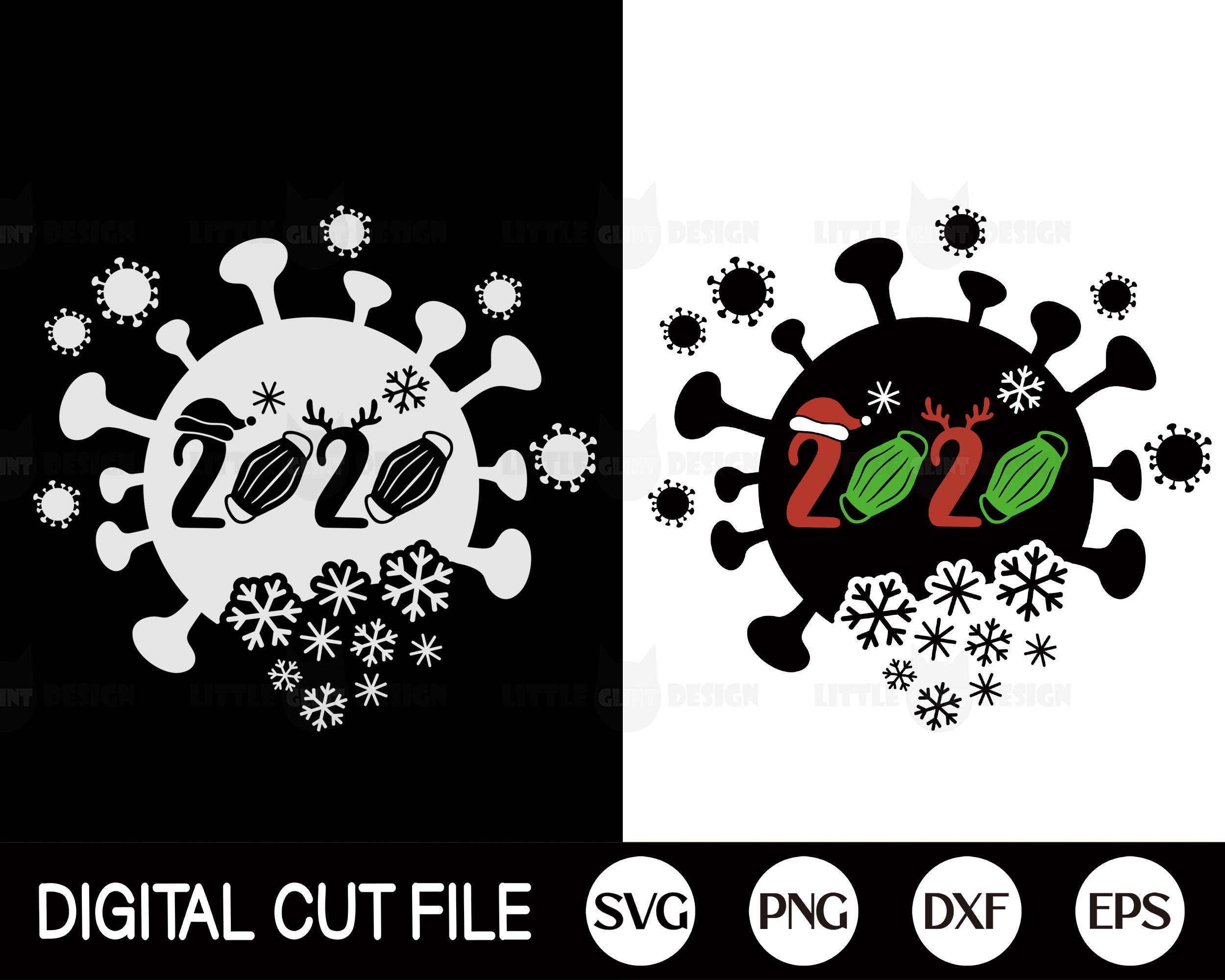 Download Pandemic Christmas Mask Svg 2020 Covid Christmas Svg Funny Etsy