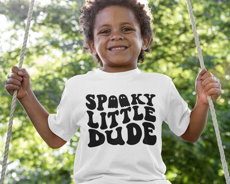 Spooky Little Dude SVG, Halloween Svg, Toddler Halloween SVG, Kids Fall Png, Boys Halloween T-Shirt, Png, Svg Files For Cricut image 5