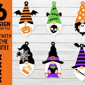 Halloween Gnome SVG Bundle, Halloween Decor SVG, Gnomes Svg, Halloween Gnome Sign Svg, For Cricut, Glowforge Laser Cut File