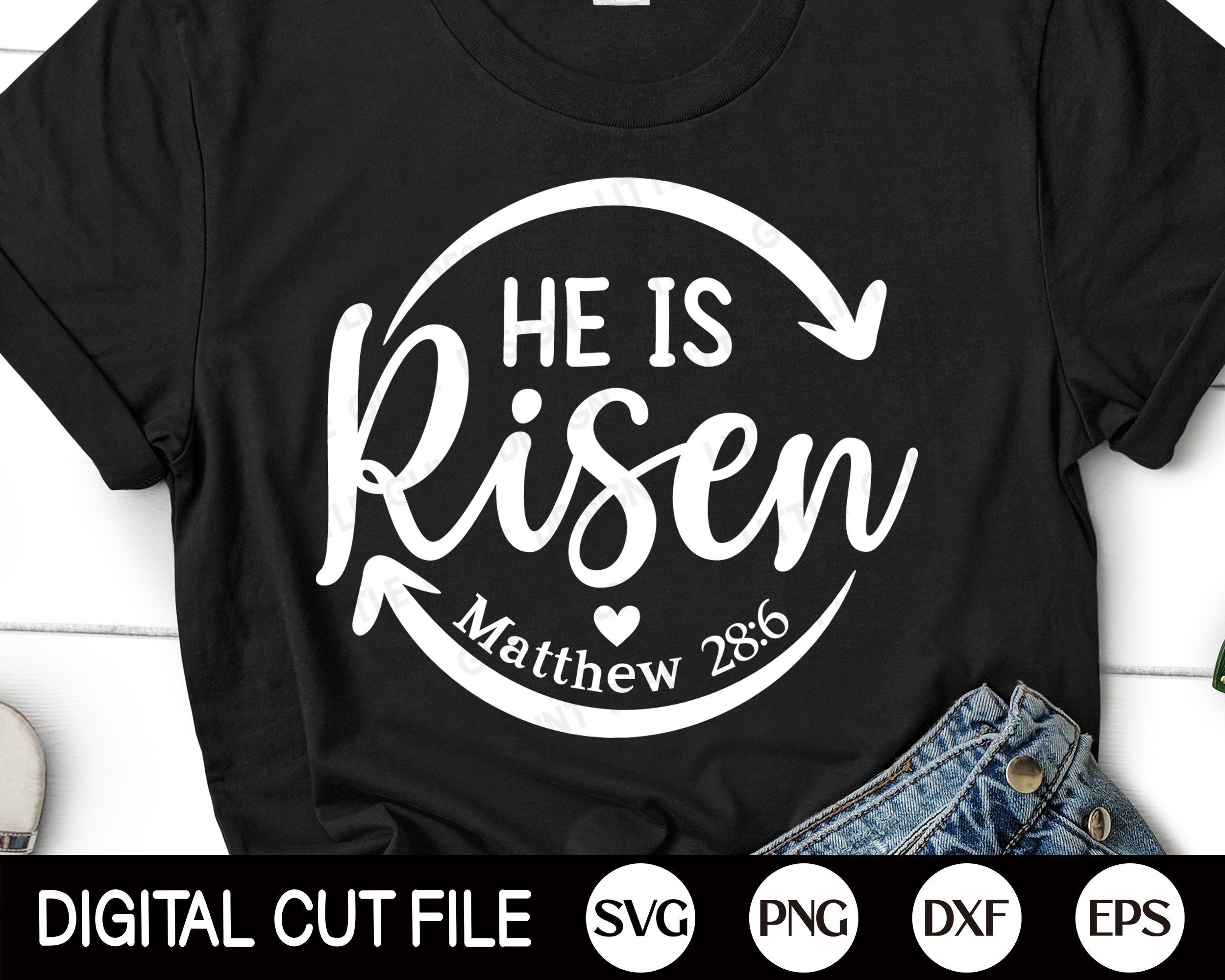 He is Risen Christian SVG Easter SVG Jesus Faith Svg | Etsy