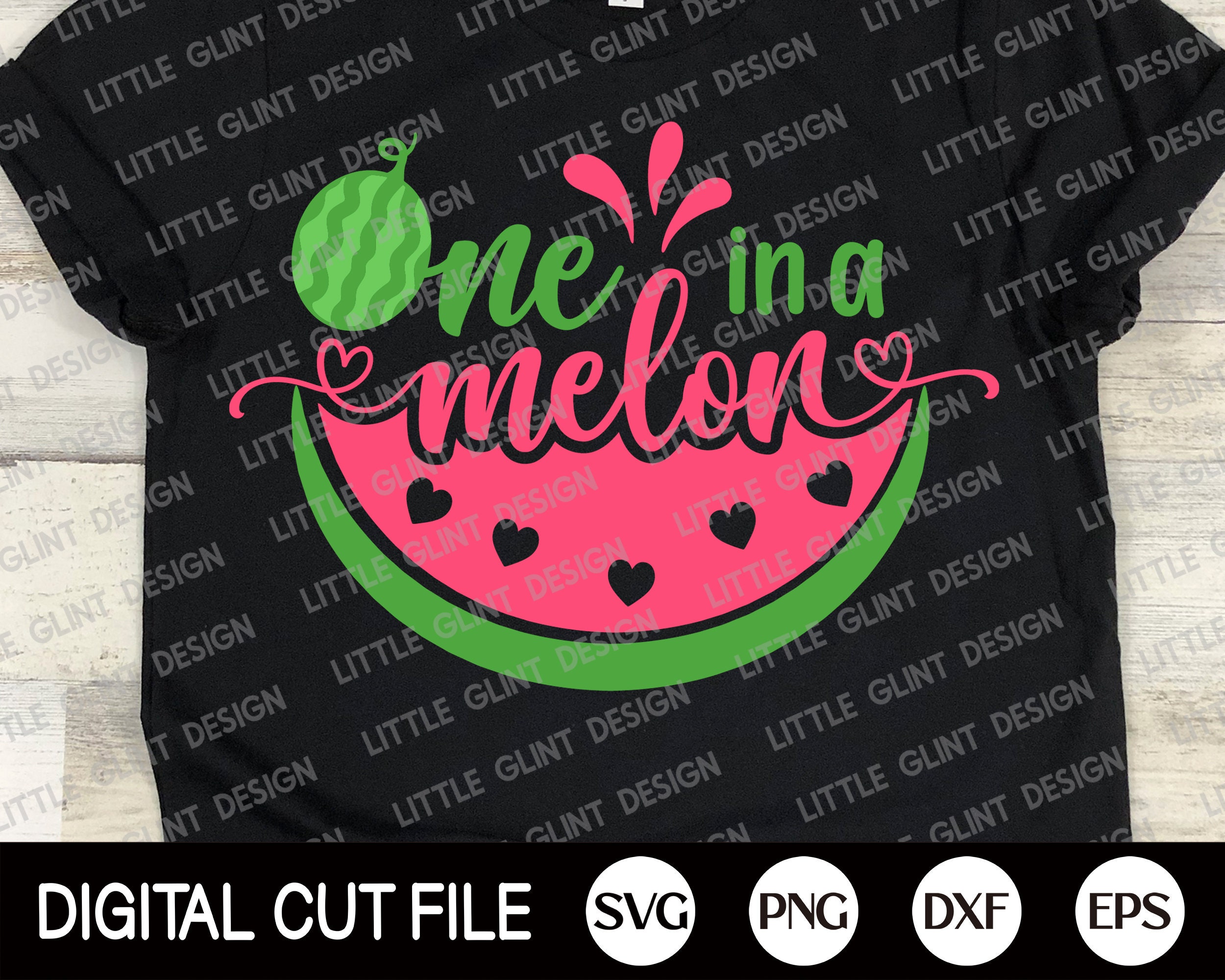 One in a Melon Svg, Summer Svg, Watermelon Svg, Beach Cut Files ...