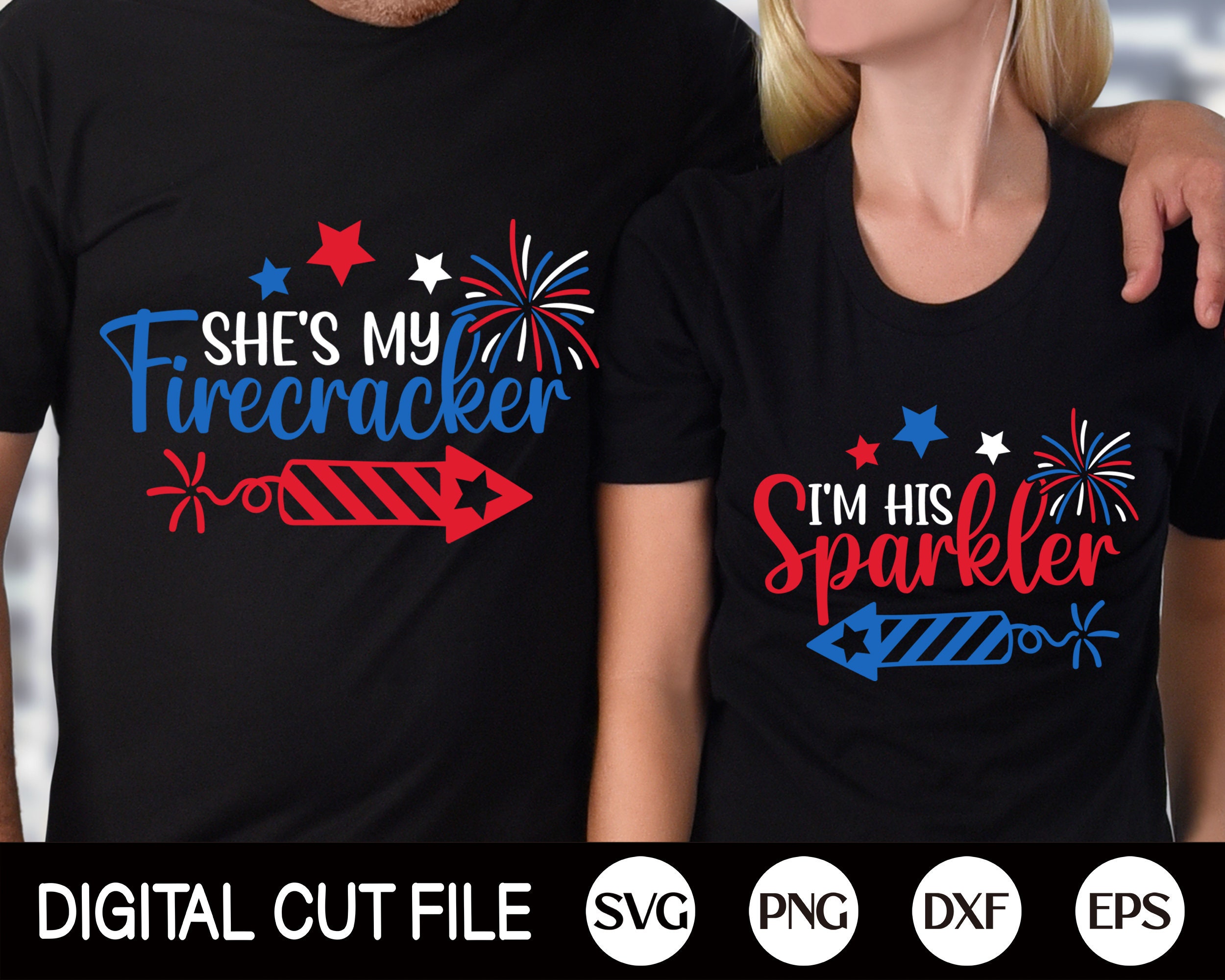 4th of july shirts for couples Clearance