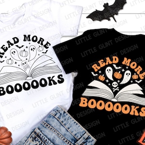En savoir plus Boooooks SVG, Svg de professeur Halloween, cadeau professeur, chemise Halloween rétro Svg, fichiers Svg pour Cricut
