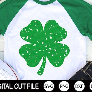 St Patrick&#39;s Day Svg, Grunge Clover Svg, Shamrock Svg, luck of the irish, Christian Svg, St Patricks Shirts, Png, Svg Files For Cricut