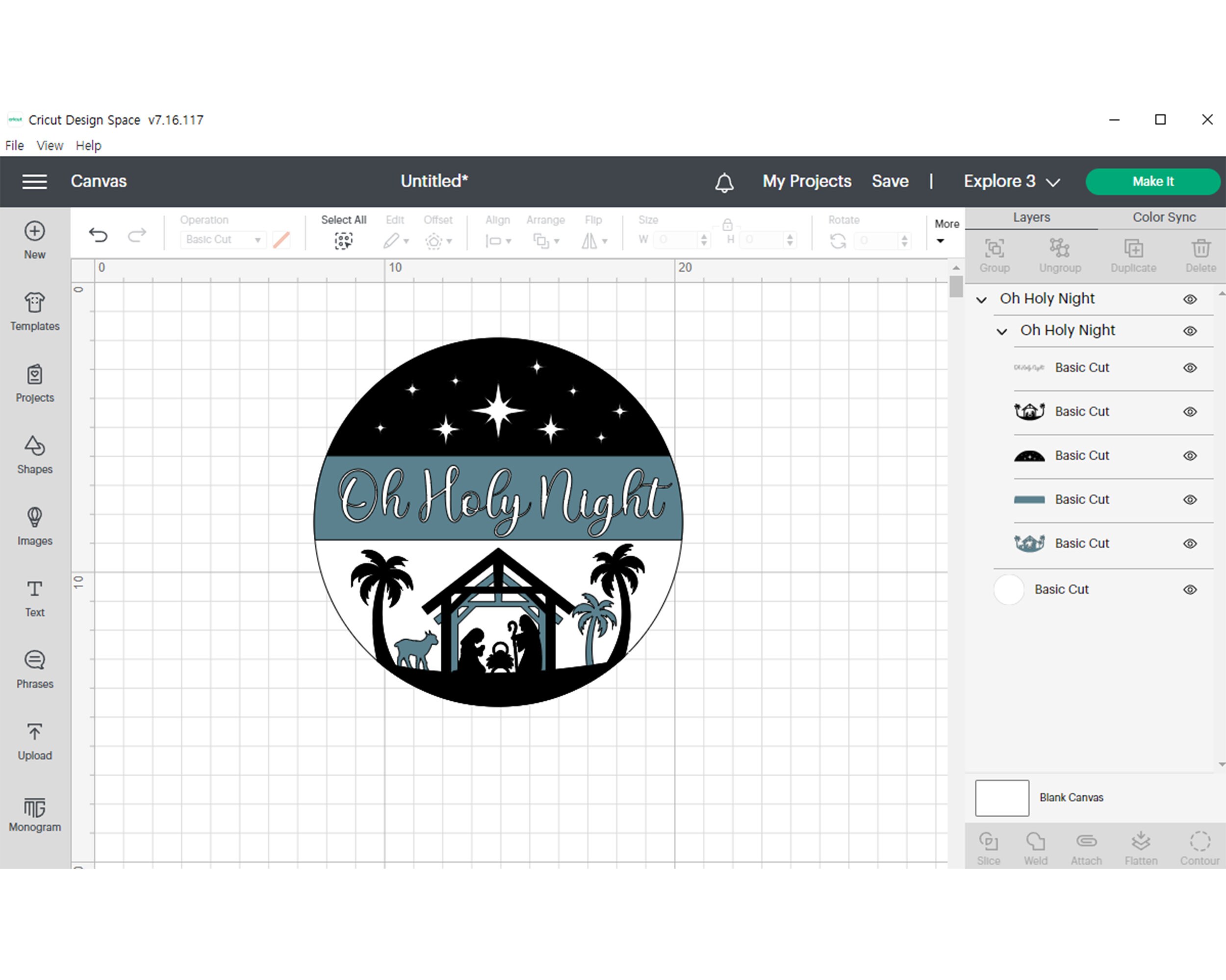 Round Christmas Door Hanger Digital File Can Be Used as a - Etsy