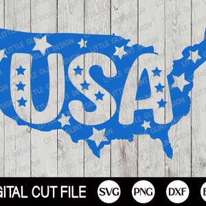 4. Juli Svg, Usa Svg, amerikanische Flagge Svg, Unabhängigkeitstag, Gedenktag, vierten Juli Svg, amerikanische Karte Shirt, Svg Dateien für Cricut