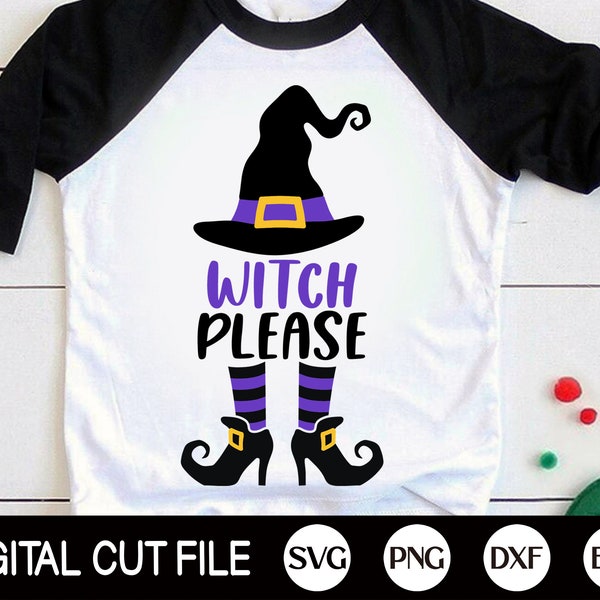 Witch Please Shirt Svg, Halloween Svg, Halloween Witch Monogram, Funny Halloween Costume, Halloween Shirt Svg, Png, Svg Files For Cricut