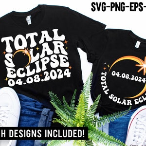 Total Solar Eclipse 2024 SVG PNG, April 8 2024 Svg, Solar Eclipse 2024 Png, Retro Eclipse Shirt, Svg Files For Cricut