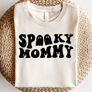 Spooky Mommy SVG, Halloween Svg, Toddler Halloween SVG, Retro Fall Png, Halloween Mom T-Shirt, Png, Svg Files For Cricut