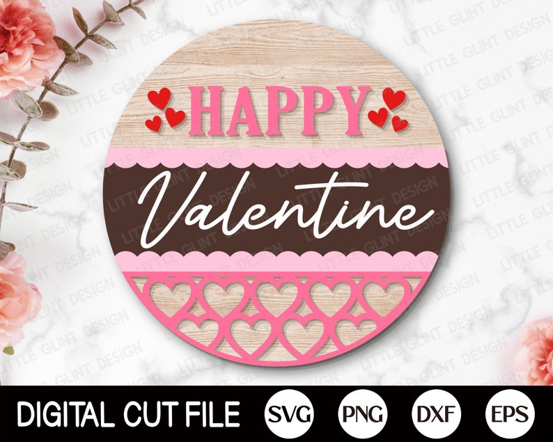 Valentine Welcome Sign Bundle, Door Hanger SVG, Valentines Day Svg