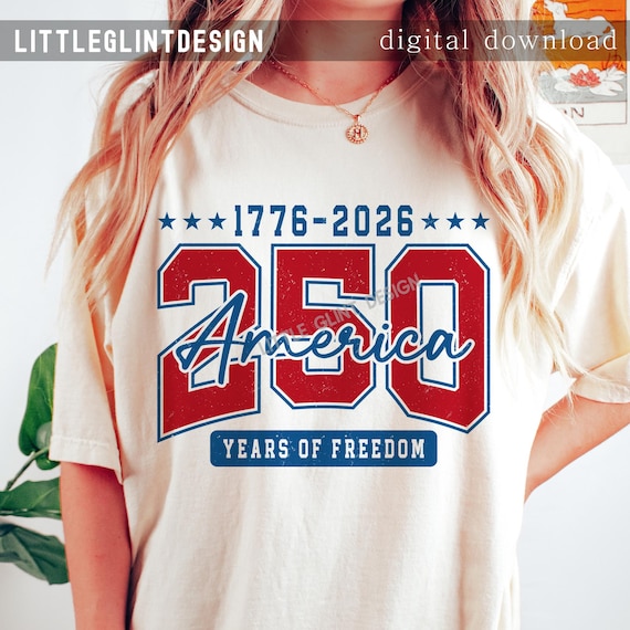 America 250 Years Freedom Svg Png, 1776-2026 Patriotic Png, 250th Anniversary Distressed Png, Vintage Retro American Flag Png