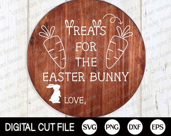 Easter Bunny Plate Svg, Easter Svg, Dear Easter Bunny Tray Svg, Carrot Plate Svg, Bunny Plate Dxf, Svg Files For Cricut, Silhouette