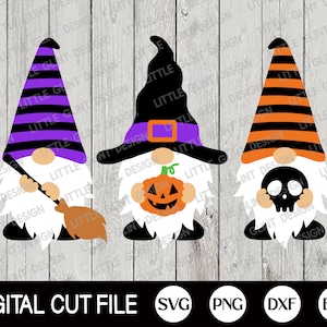Gnome with Pumpkin Svg, Halloween Svg, Halloween Gnome, Witch Gnome Clip Art, Halloween Costume, Halloween Shirt Svg, Svg Files For Cricut