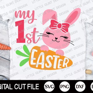 Easter Svg, My First Easter Svg, Happy Easter Svg, Baby 1st Easter, My 1st Easter SVG, Christian Svg, Svg Files For Cricut, Silhouette