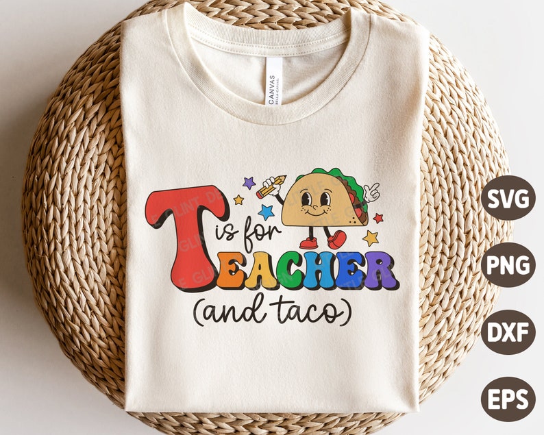 T is for Teacher SVG, Back to School Svg, First Day of School Gift, T ...