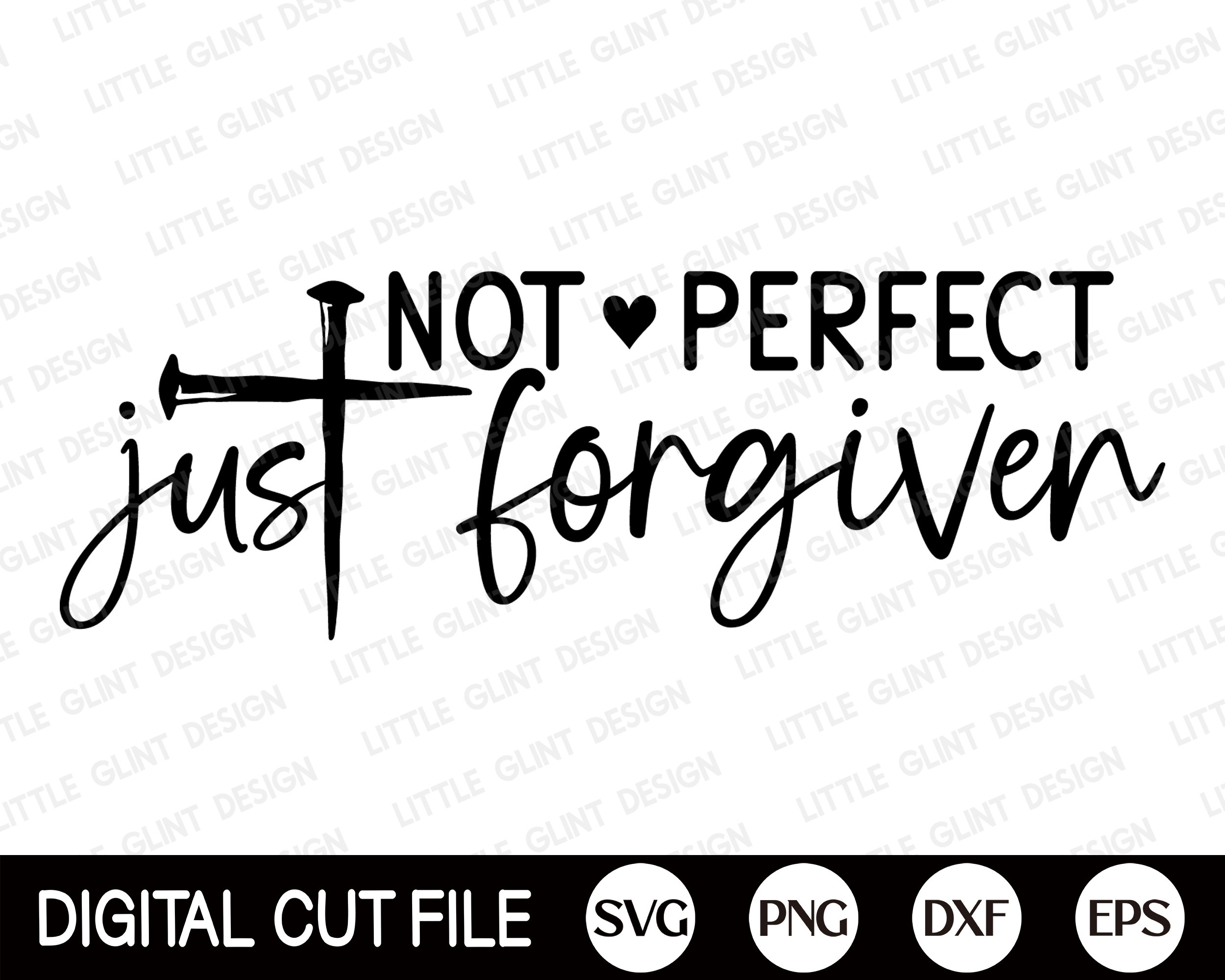 Not Perfect Just Forgiven Svg Easter Svg Christian Svg - Etsy