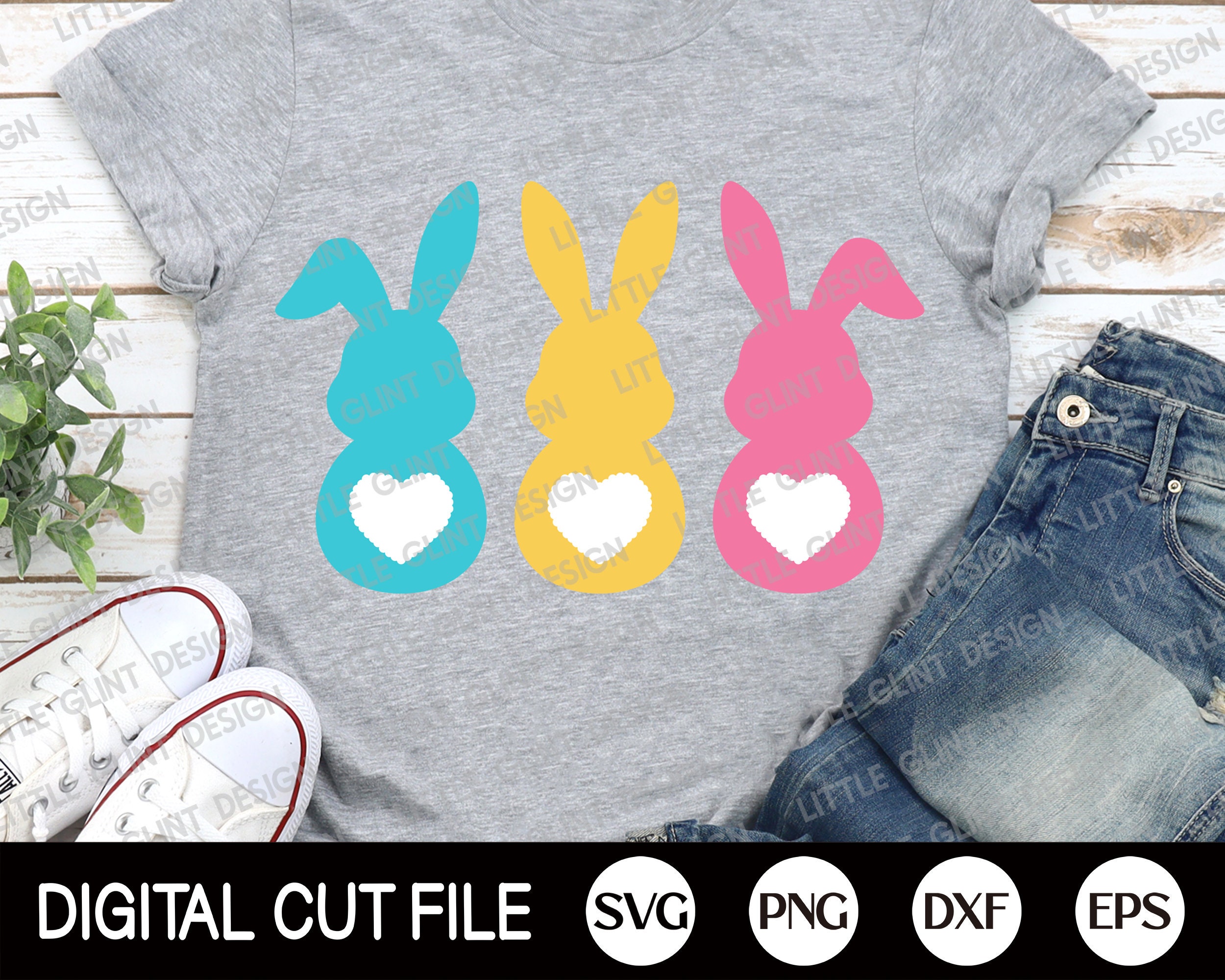 Bunny Svg Bundle Easter Svg Bundle Happy Easter Svg bunny | Etsy