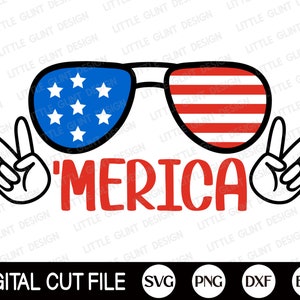 Merica SVG, 4th of July Svg, Patriotic Svg, Independence Day, American Boys, Kids 4th July Shirt, Png, Dxf, Svg Dateien für Cricut