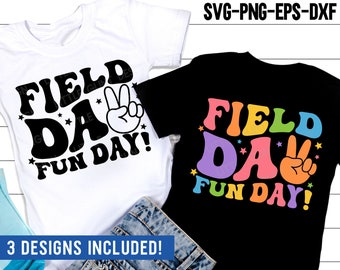 Feldtag Spaß Tag SVG, Feldtag SVG, Retro Schulspieltag, Feldtag Lehrer Shirt, SVG-Dateien für Cricut