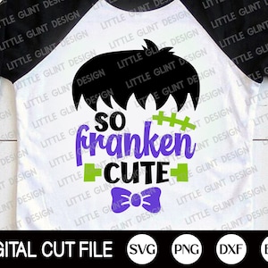 Dus Franken Cute Svg, Halloween Svg, Halloween Boy Shirt, Spooky Svg, Halloween Kostuum, Frankenstein Svg, Hocus Pocus, Svg-bestanden voor Cricut
